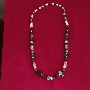 Glass beaded necklace
